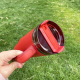 20 Pack USA Warehouse Red H2.0 40oz Power Coated Mirror Black Plated Tumbler For Laser Engraving
