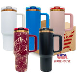 20 Pack USA Warehouse 40oz Copper Plate Protour Lid Quencher Tumblers for Laser Engraving