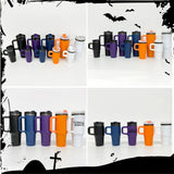 20 Pack China Warehouse Halloween Parent Child Style H2.0 40oz Mirror Black Plated Underneath Tumblers for Laser Engraving