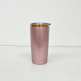 20 Pack China Warehouse 20oz 30oz Shiny Rose Gold Tumblers with Mirror Gold Underneath Suit for Laser Engraving and Sublimation