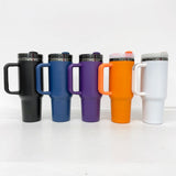 20 Pack China Warehouse Halloween Parent Child Style H2.0 40oz Mirror Black Plated Underneath Tumblers for Laser Engraving