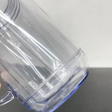 25 Pack USA Warehouse Snow Globe 20oz Plastic Mason Jars with Handles (Pre-drilled Hole and Plug)