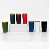 25 Pack YIPAI USA Warehouse Mini Size Copper Underneath 10oz Coffee Mugs with Magnetic Lids for Laser Engraving