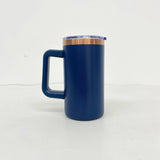 20 Pack USA Warehouse Copper Underneath Powder Coated 20oz Coffee Mugs with Removable Plastic Handle for Laser Engraving-USDM
