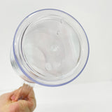 20 Pack USA Warehouse Glitter 40oz Clear Acrylic Snow Globe Cups Plastic Double Wall Tumbler with Pre Drilled Hole and Plug for UV DTF Transfer Wrap