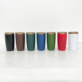 25 Pack YIPAI USA Warehouse Mini Size Copper Underneath 10oz Coffee Mugs with Magnetic Lids for Laser Engraving