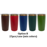 25 Pack YIPAI USA Warehouse Mini Size Copper Underneath 10oz Coffee Mugs with Magnetic Lids for Laser Engraving
