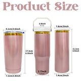 20 Pack China Warehouse 20oz 30oz Shiny Rose Gold Tumblers with Mirror Gold Underneath Suit for Laser Engraving and Sublimation