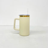 20 Pack YIPAI USA Warehouse Christmas Mirror Gold Plating Powder Coated 20oz Coffee Mugs with Removable Plastic Handle for Laser Engraving