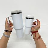 20 Pack China Warehouse Halloween Parent Child Style H2.0 40oz Mirror Black Plated Underneath Tumblers for Laser Engraving