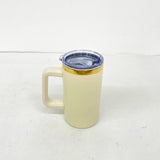 20 Pack YIPAI USA Warehouse Christmas Mirror Gold Plating Powder Coated 20oz Coffee Mugs with Removable Plastic Handle for Laser Engraving