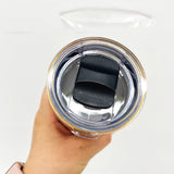 25 Pack YIPAI USA Warehouse Mini Size Copper Underneath 10oz Coffee Mugs with Magnetic Lids for Laser Engraving