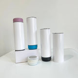 25 Pack USA Warehouse Blank Sublimation Glow In Dark 20oz Speaker Tumbler With Lid And Straw-USDM